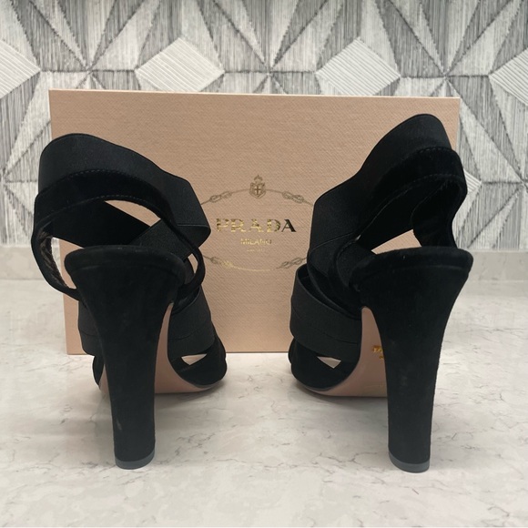 Prada Milano 1 x 248D Camoscio Elastic Heels - Picture 5 of 7